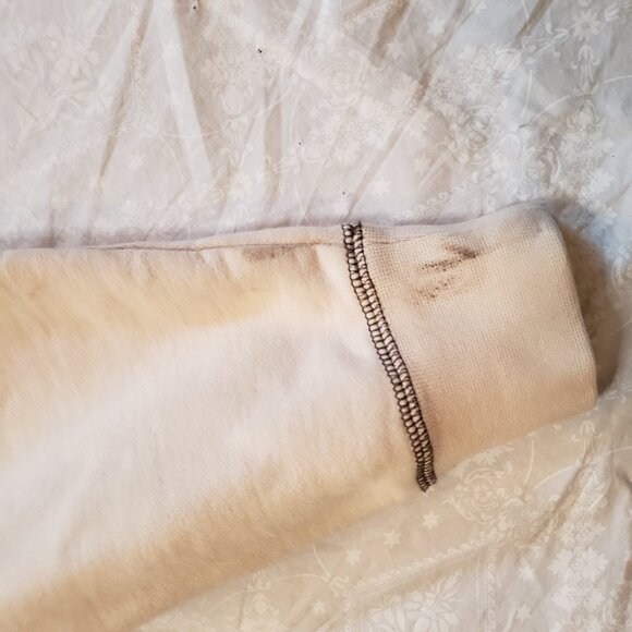 Hurley Fleece Hoodie Beige/Brown - Size Men's Large - Picture 14 of 16